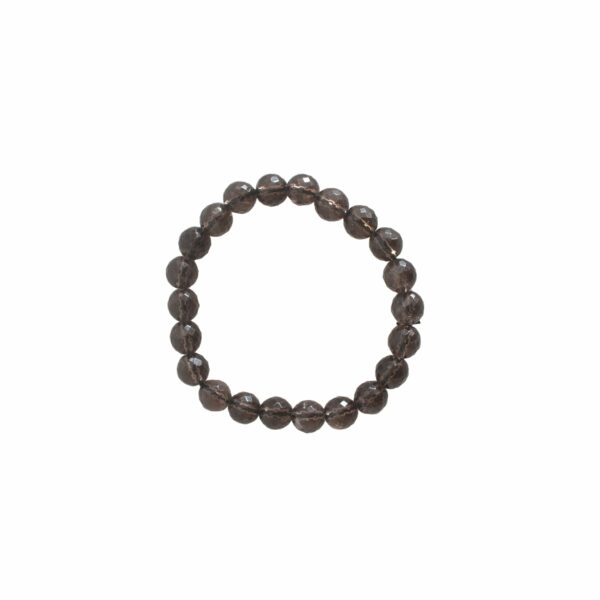 Smoky Quartz Bracelet Faceted Beads - Image 2