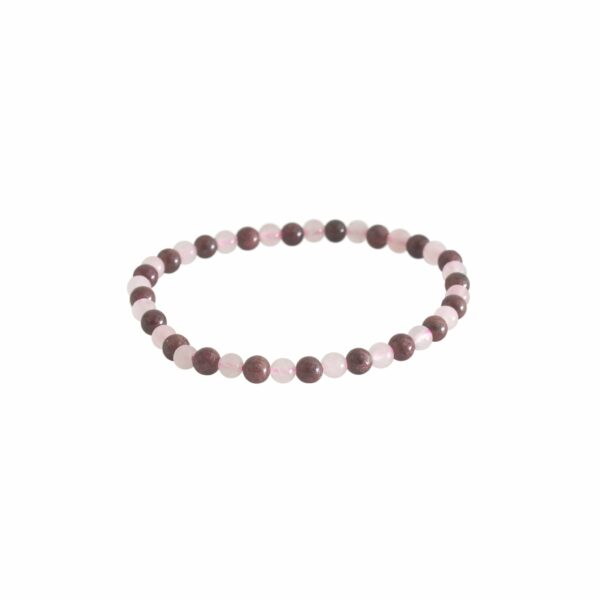 Rose Quartz and Garnet Bracelet - Image 4