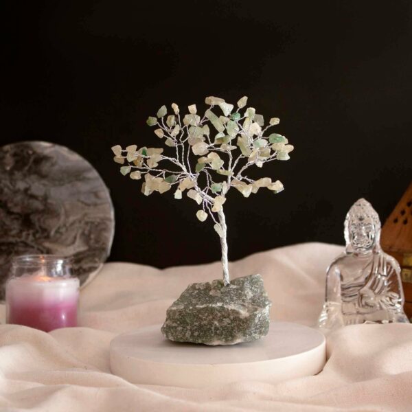 Green Aventurine Crystal Tree with Green Aventurine Base