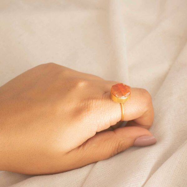 Carnelian Stone Ring