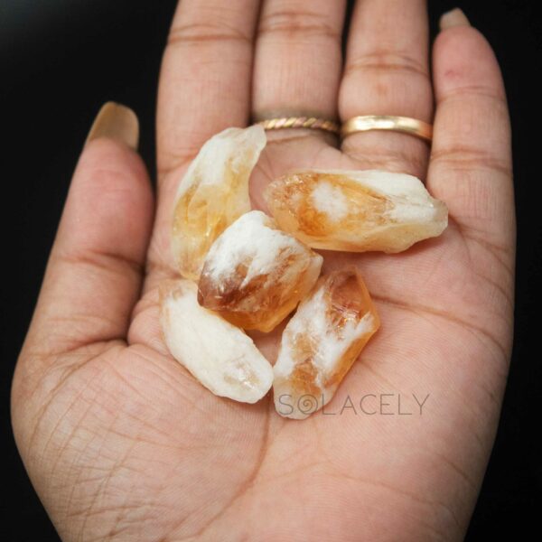 Citrine Raw Stones / Citrine Roots (Pack of 5)