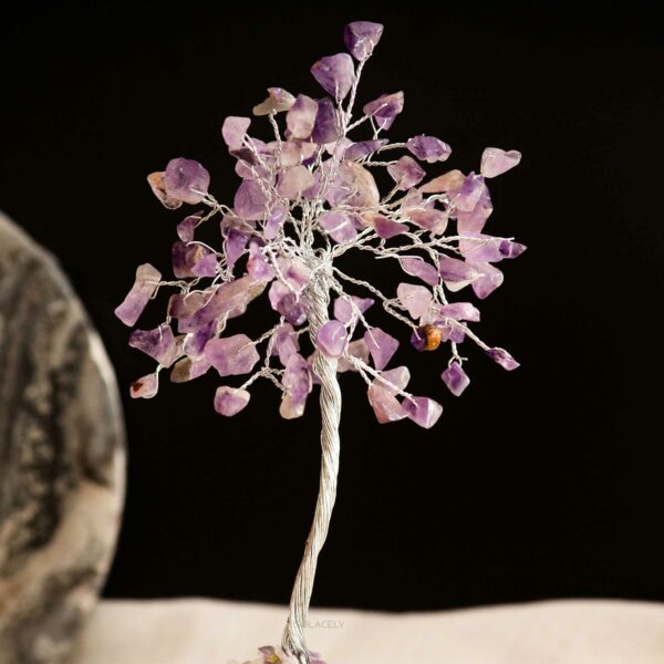 Amethyst Tree with Clear Quartz Cluster Base - Image 2