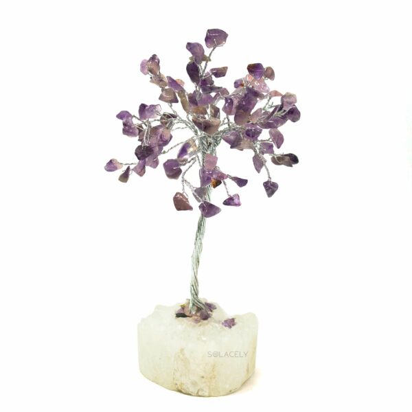 Amethyst Tree with Clear Quartz Cluster Base - Image 4