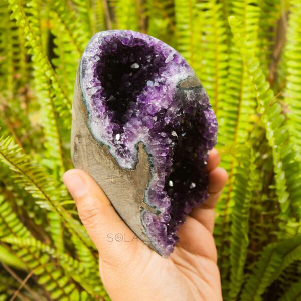 Amethyst Geode From Brazil AAA+ Quality Deep Purple - 885g - Image 3