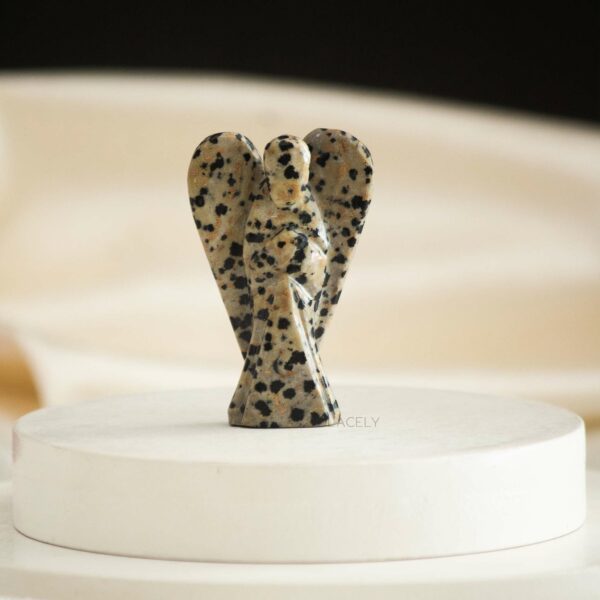 Dalmatian Jasper Crystal Angel