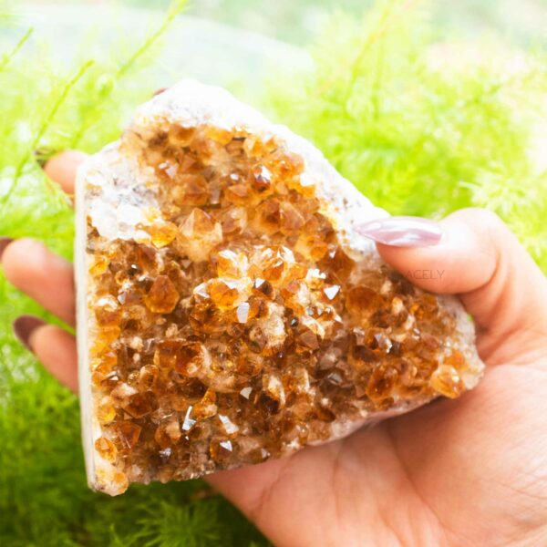 Authentic Natural Raw Citrine Cluster