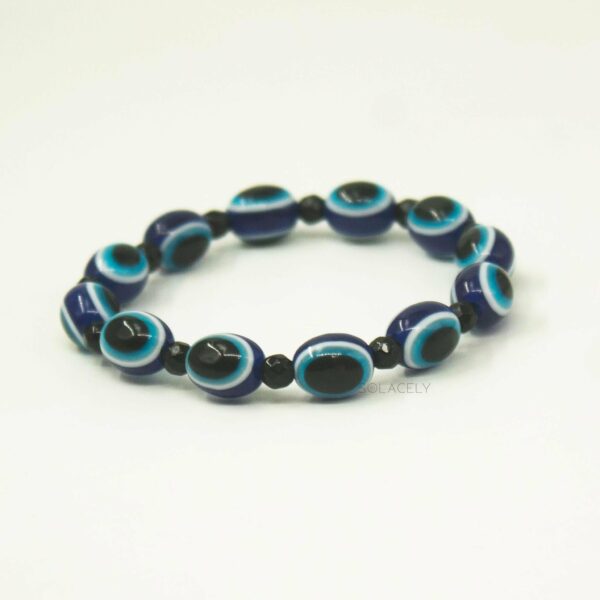 Oval Evil Eye and Black Tourmaline Bracelet - Image 3