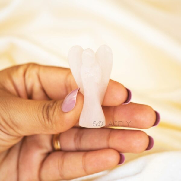 Rose Quartz Crystal Angel - Image 2