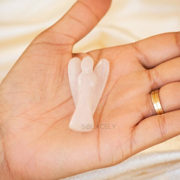 Rose Quartz Crystal Angel - Image 3
