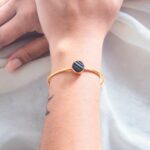 raw black tourmaline bracelet