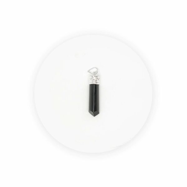 black tourmaline pencil pendant rakhi gift hamper