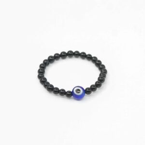 evil eye bracelet with black beads for kids