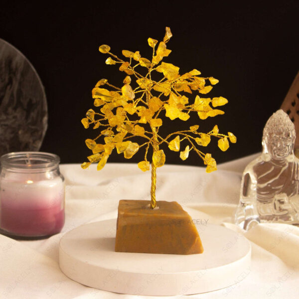 Citrine Tree with Yellow Aventurine Base