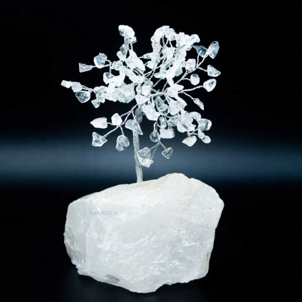 Clear Quartz Tree With Clear Quartz Stone Base - Image 4
