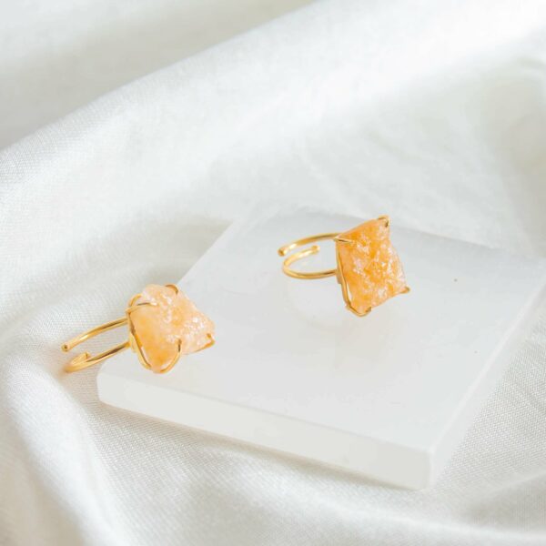 Raw Citrine Adjustable Ring - Image 2