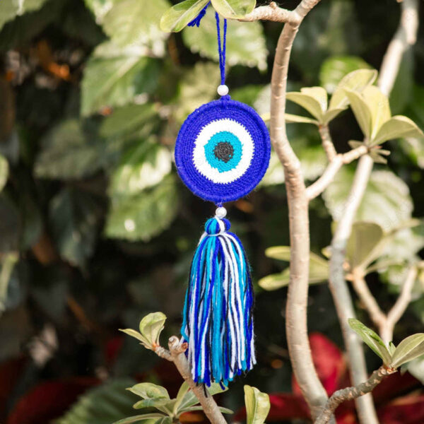 Blue & White Dream Catcher Pack of 2 - Wall & Car Hanging - Image 3