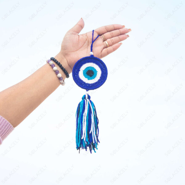Blue & White Dream Catcher Pack of 2 - Wall & Car Hanging - Image 7
