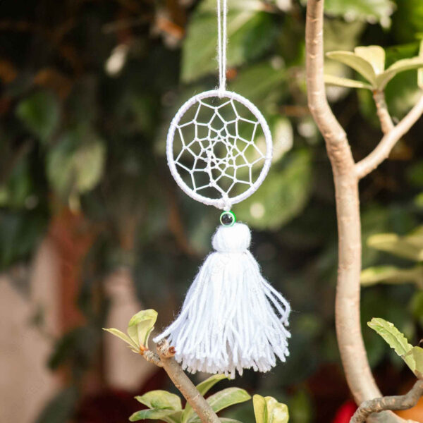Blue & White Dream Catcher Pack of 2 - Wall & Car Hanging - Image 4