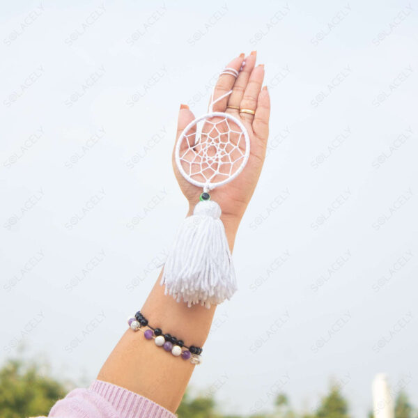 Blue & White Dream Catcher Pack of 2 - Wall & Car Hanging - Image 6