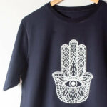 hamsa hand tshirt black
