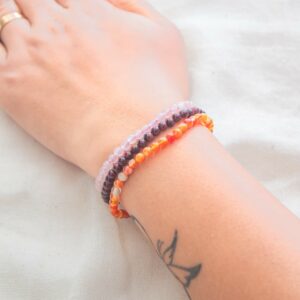 love and passion 4mm bracelet set
