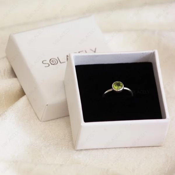 Peridot Sterling Silver Ring - Image 6