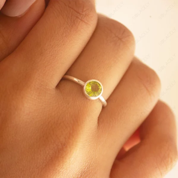 Peridot Sterling Silver Ring - Image 2