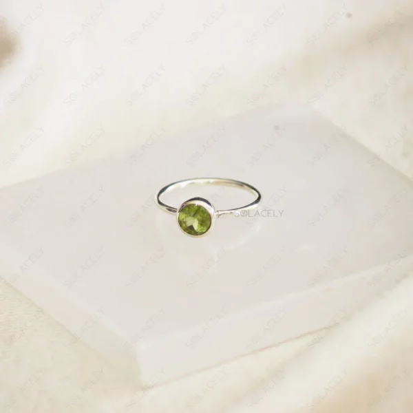 Peridot Sterling Silver Ring