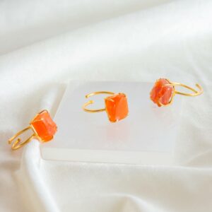 carnelian crystal ring