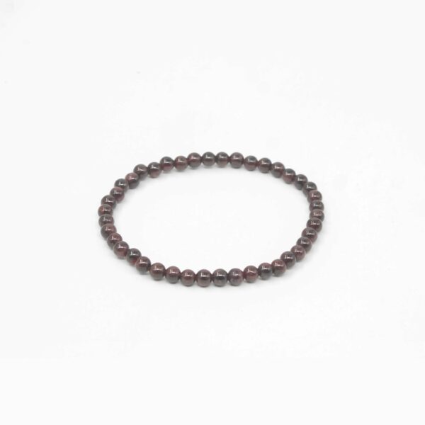 red garnet crystal bracelet 4mm beads