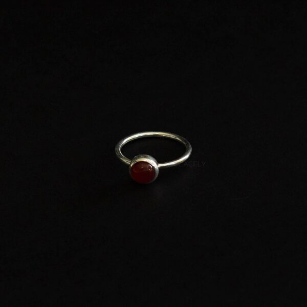 Carnelian Sterling Silver Ring - Image 4