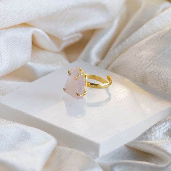 rose quartz crystal rakhi gift for sister