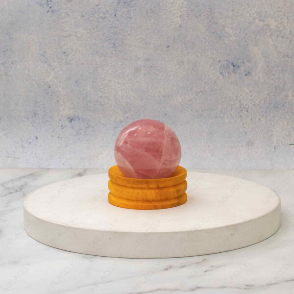 Rose Quartz Sphere Ball - Image 2