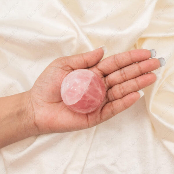 Rose Quartz Sphere Ball - Image 4