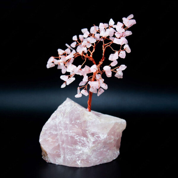 Rose quartz Crystal Tree with Rose Quartz Base - 100 Beads - Image 3