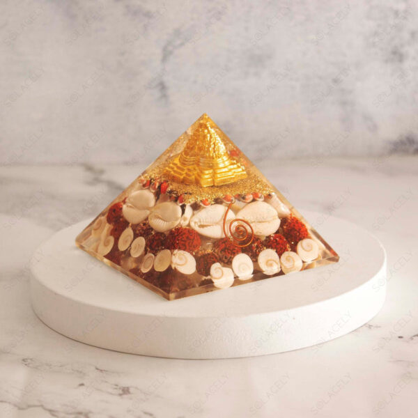Shree Yantra Gomti Chakra Orgone Pyramid - Image 4