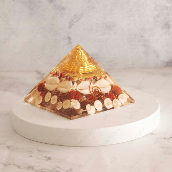 Shree Yantra Gomti Chakra Orgone Pyramid - Image 3