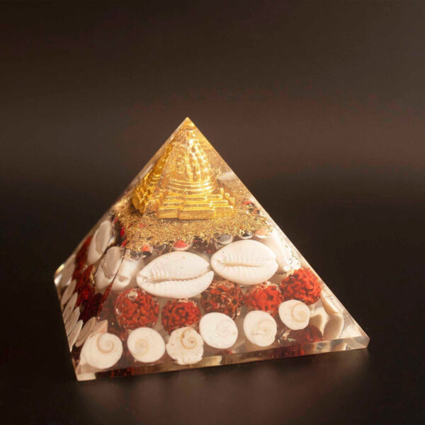Shree Yantra Gomti Chakra Orgone Pyramid - Image 2
