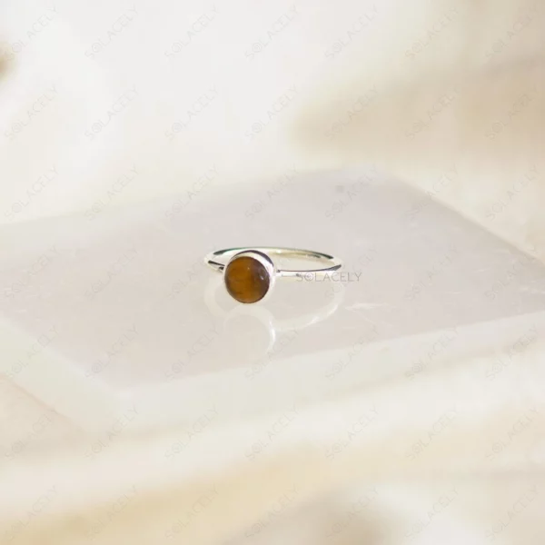 Tiger's Eye Sterling Silver Ring