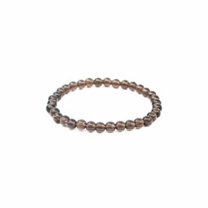 4mm smoky quartz bracelet