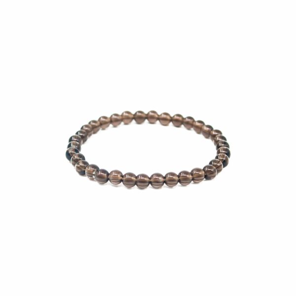 4mm smoky quartz bracelet