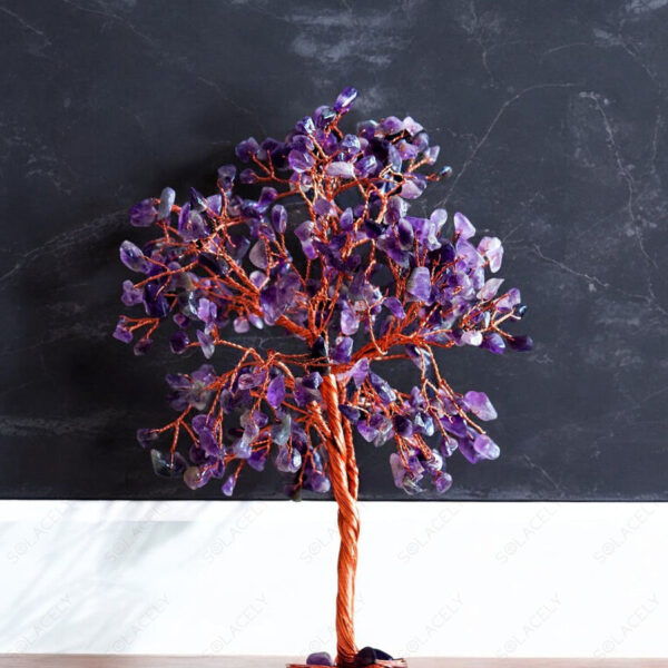 Amethyst Tree of Life with Agate Base - Image 2