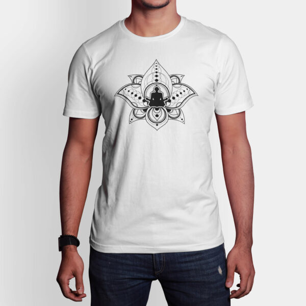 white yoga tshirt