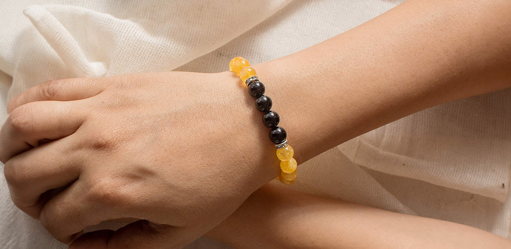 black tourmaline and citrine