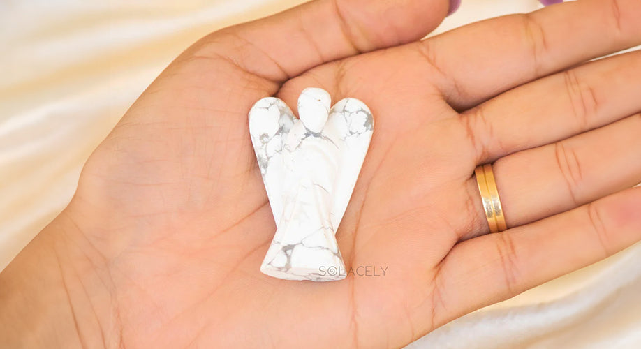 Howlite Crystal Angel