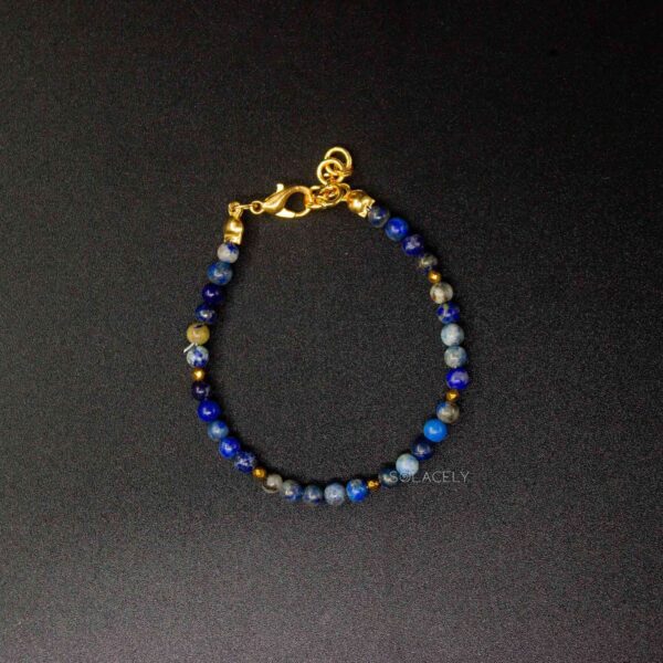 lapis lazuli beaded bracelet