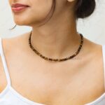 tigers eye beaded necklace 4mm beads