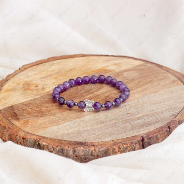 6mm amethyst gem bracelet