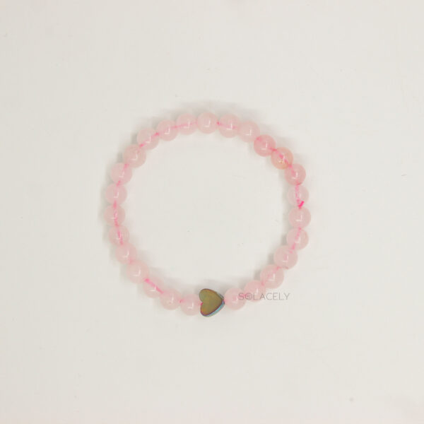 romantic rose quartz bracelet
