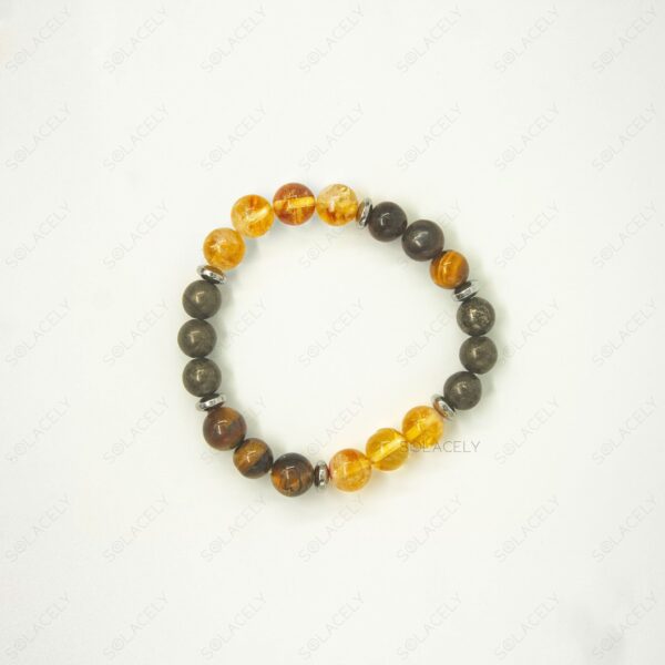 Solar plexus chakra crystal bracelet